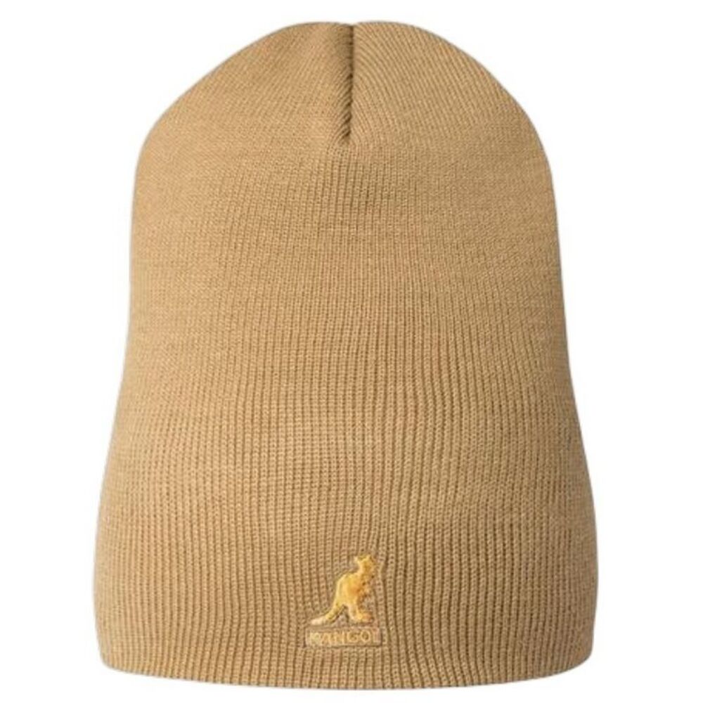 Kangol Embroidered Logo Acrylic Pull-On Beanie / Camel